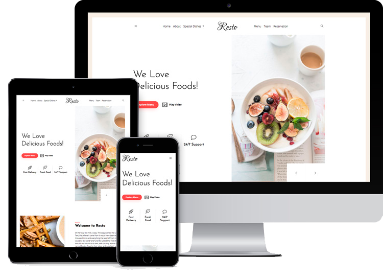 Criação de Sites para Restaurantes com design responsivo